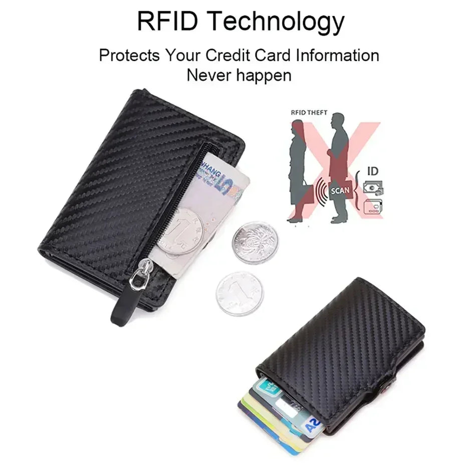 Compact Men's Wallets With RFID Protection