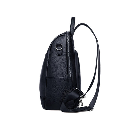 ZOOLER HOT Full Genuine Leather Backpack Women Fashion Backpack Black College Girls Bags Zipper Design Real Leather Bags #hs222