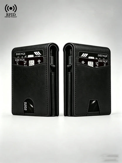 Luxury Brand Business Credit Card Holder Pocket Men's Wallet Rfid High Quality Wallet Money Bag Slim Thin Card Holders for Men
