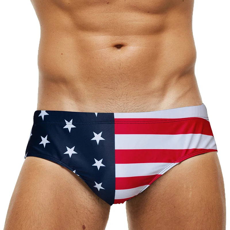 DATIFER Mens Bañador Hombre Multicolour Swim Briefs