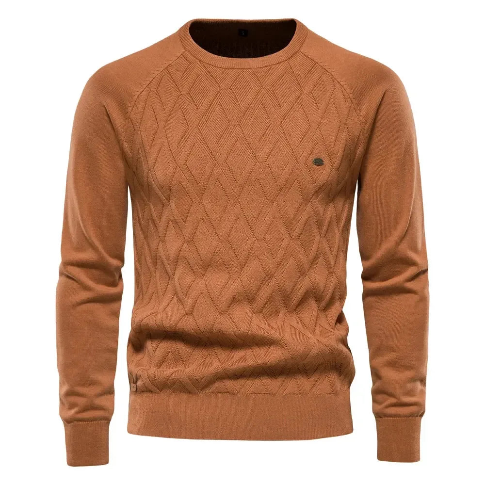 AIOPESON Argyle Basic Men Sweaters - ShopHub