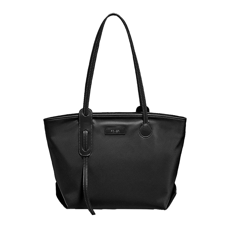 FOXER Women's Large Capacity Tote Bag Casual PU Leather Lady's Shoulder Bag Commute Travel Handbag All-match