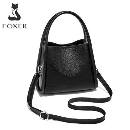 FOXER Luxury Leather Shoulder Bag