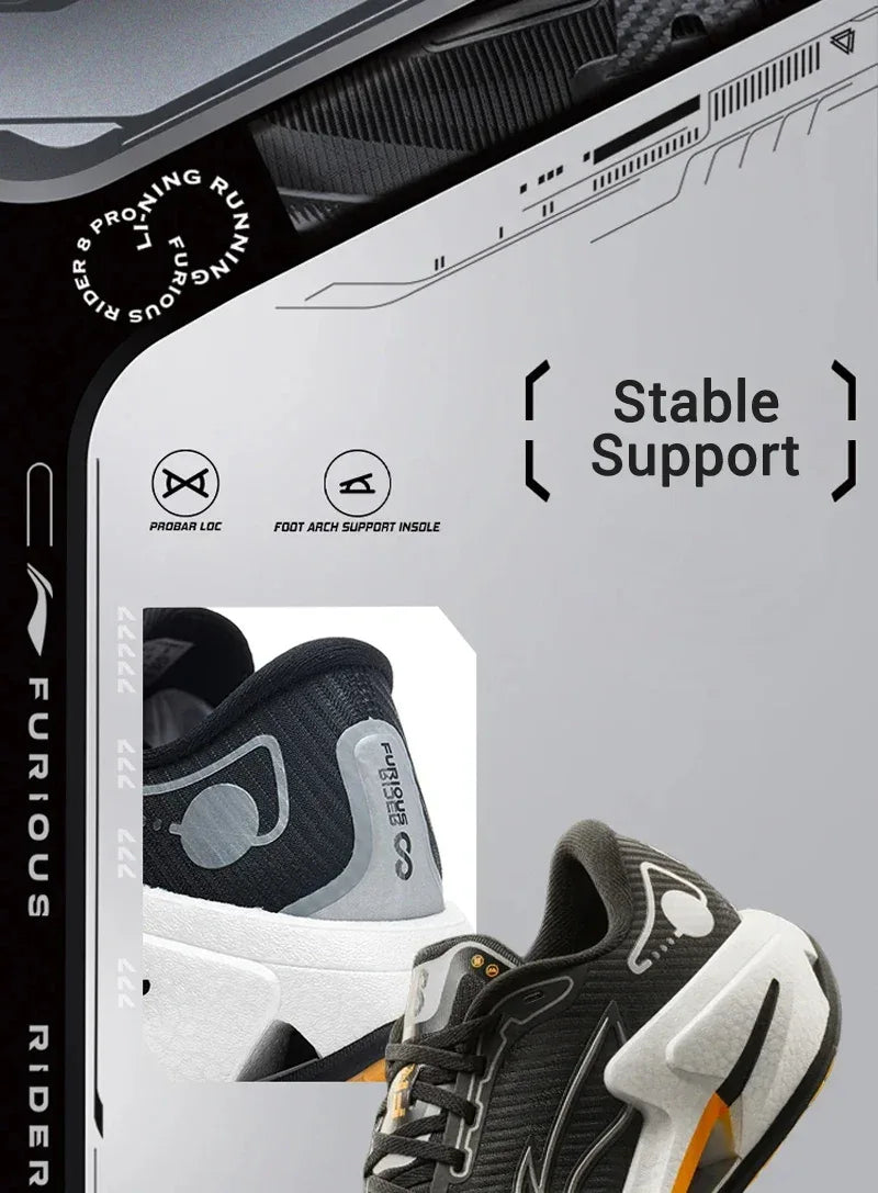 Li-Ning Men's FURIOUS RIDER 8 Stability Running Shoes - ShopHub