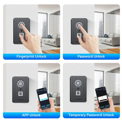 Bluetooth Fingerprint Key Lock Box Habicare