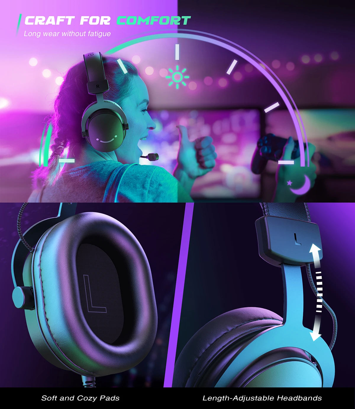 Immerse Yourself in Gaming with the FIFINE 7.1 Surround Sound Headset