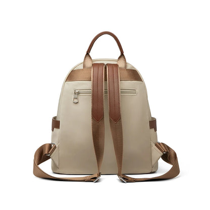 ZOOLER Oxford & Leather Female Letter Backpack