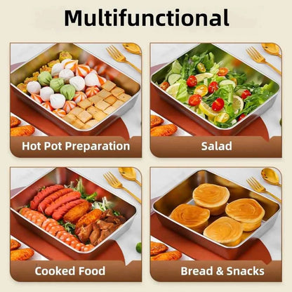 11-Piece Stainless Steel Food Containers with Lids