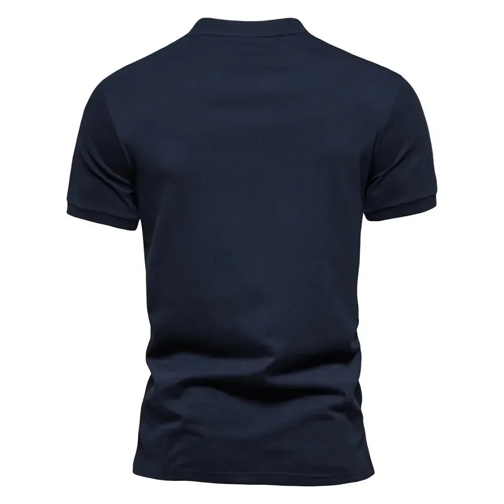 AIOPESON's 100% Cotton Embroidery Polo Shirts - ShopHub