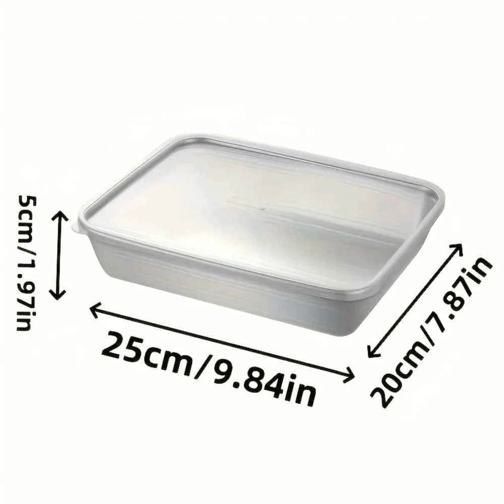 6-Piece Stainless Steel Food Containers with Lids