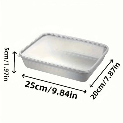 6-Piece Stainless Steel Food Containers with Lids