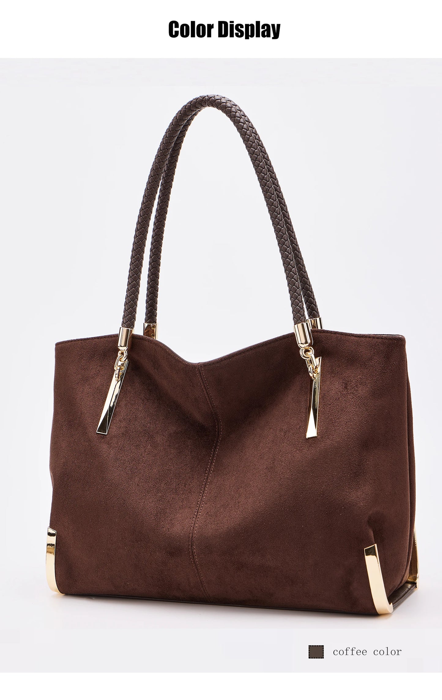 FOXER Vintage Suede Shoulder Bag
