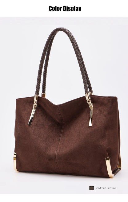 FOXER Vintage Suede Shoulder Bag