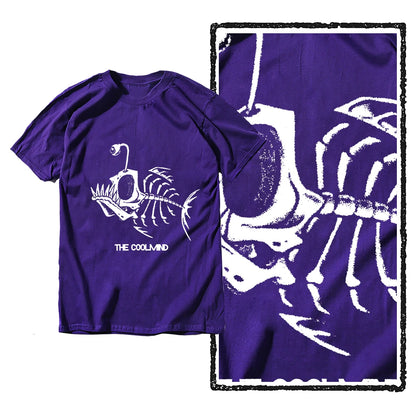 Bonefish Skull Deep Sea Fish Skeleton Funny Fisherman men T-Shirt Cotton O-Neck Short Sleeve Men T Shirt Oversize Streetwear