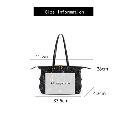 FOXER Luxury Genuine Leather Tote Bag