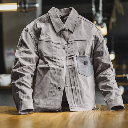 Maden Men's Vintage Oil Waxed Jacket