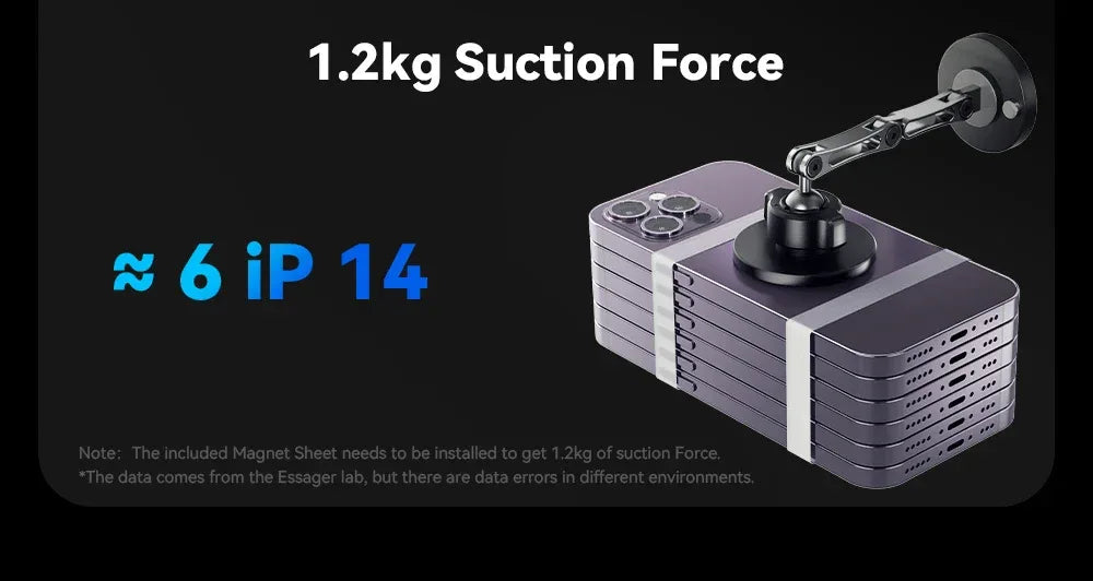 Essager Magnetic Wireless Charger Car Phone Holder - ShopHub