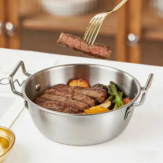 1Pc Stainless Steel Noodle Bowl with Handle Ramen Soup Salad Bowl Kitchen Accessories Gadgets Tools Home Camping Picnic