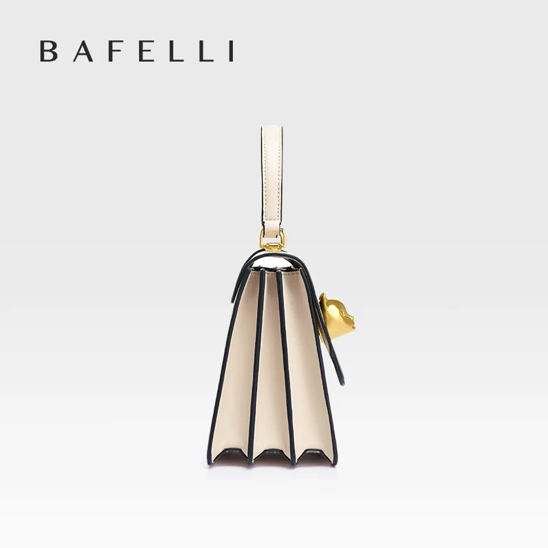BAFELLI Cat Clasp Genuine Leather Doctor Bag