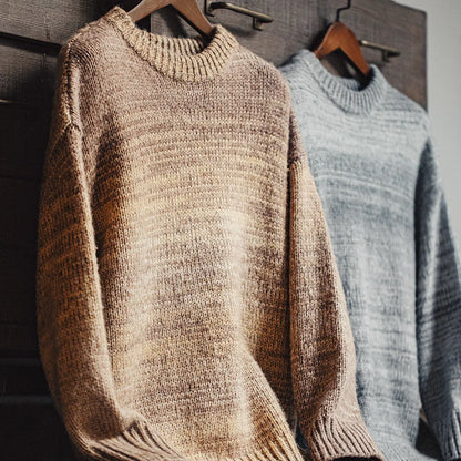 MADEN Vintage Gradient-Stripe Sweater