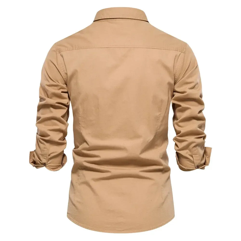 AIOPESON Military Style Pocket Shirts - ShopHub