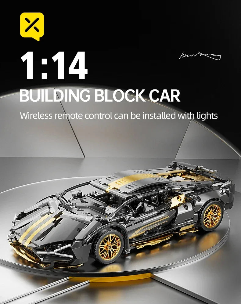 TOYLINX 1:14 Supercar Building Blocks Toy - ShopHub