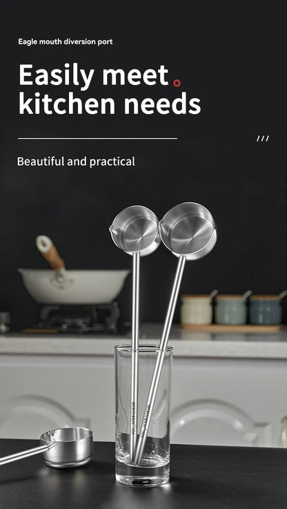 304 Stainless Steel Sauce Spoons with Long Handle