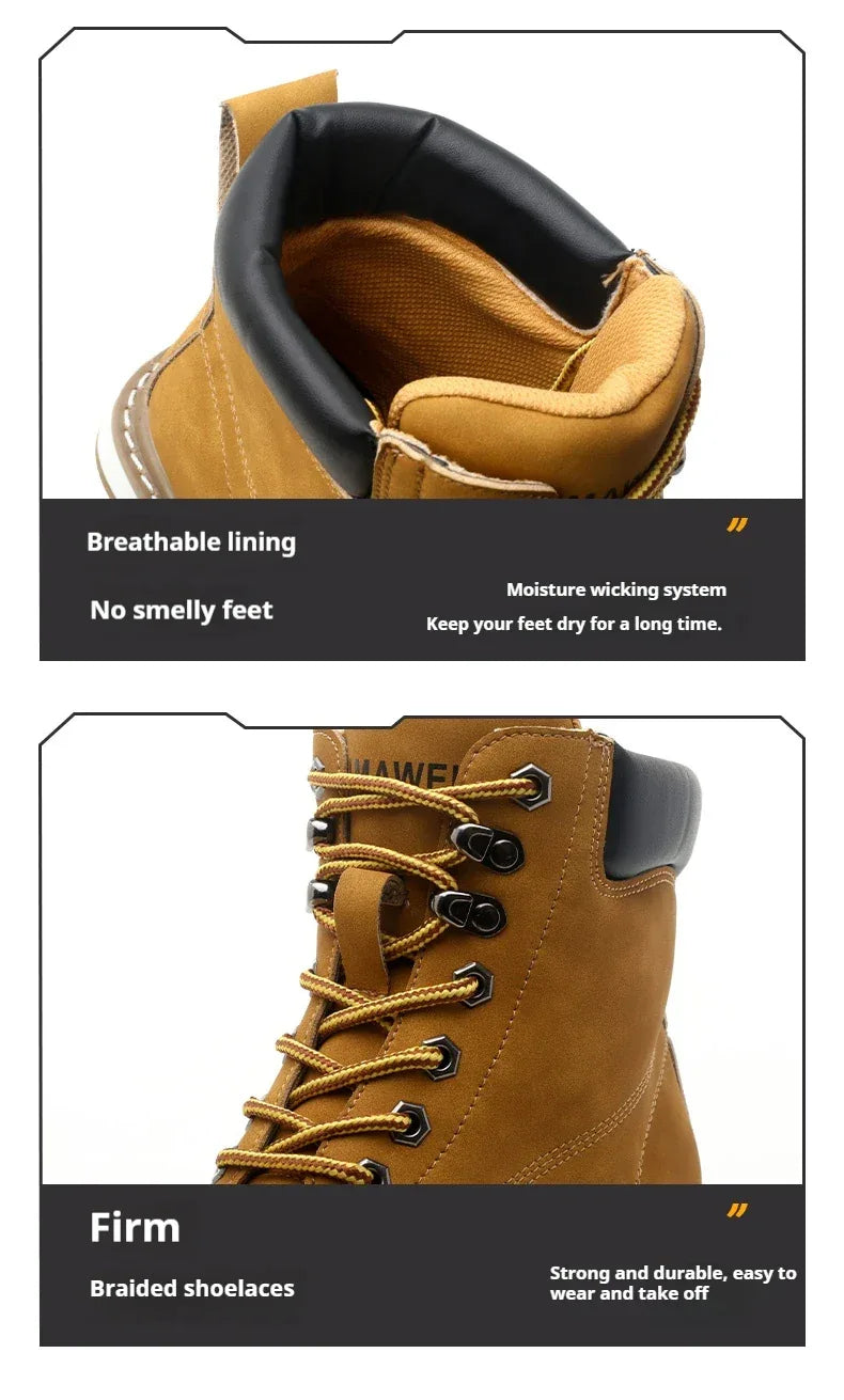 Men's High Top Safety Work Boots - ShopHub