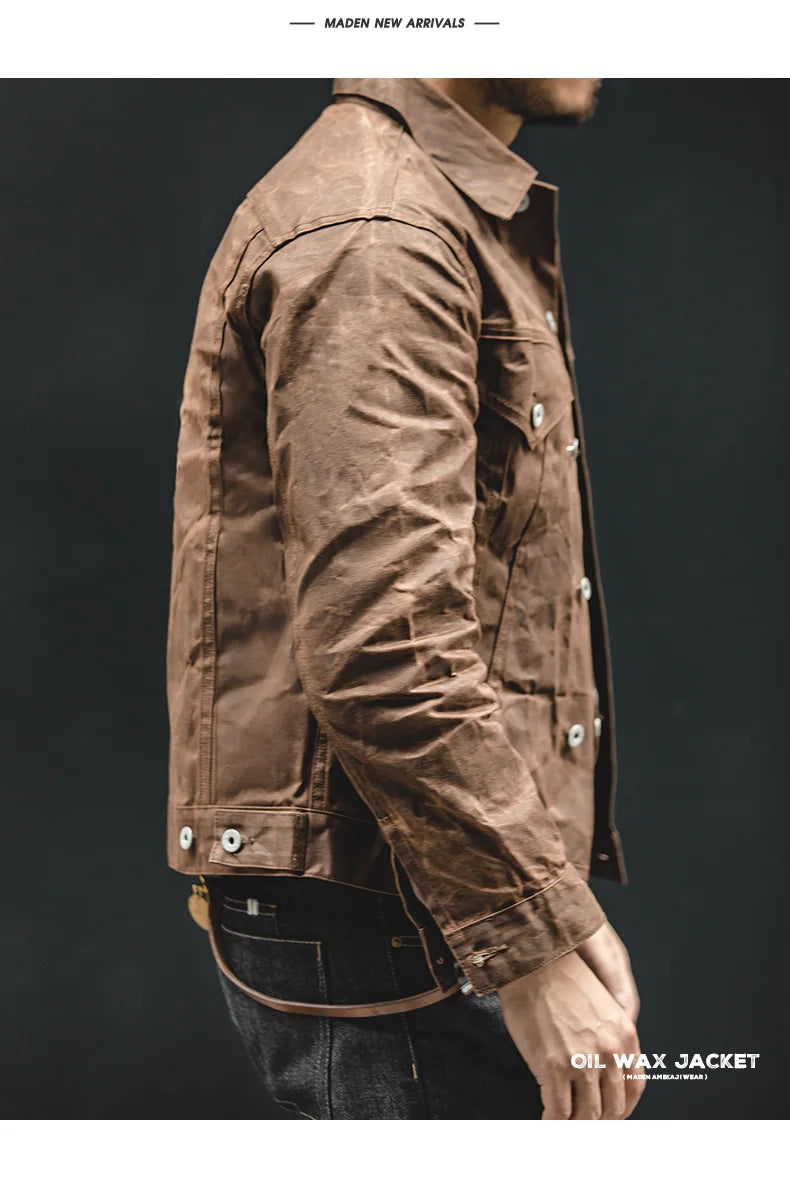 Maden Retro Heavyweight Canvas Oil Waxed Jacket
