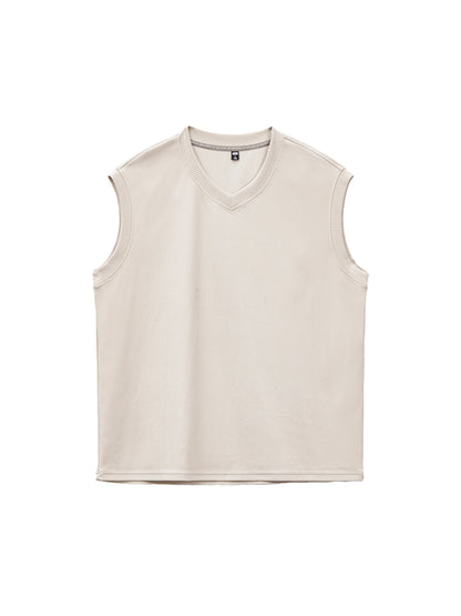 MADEN Heavyweight Ribbed V-Neck Tank Top