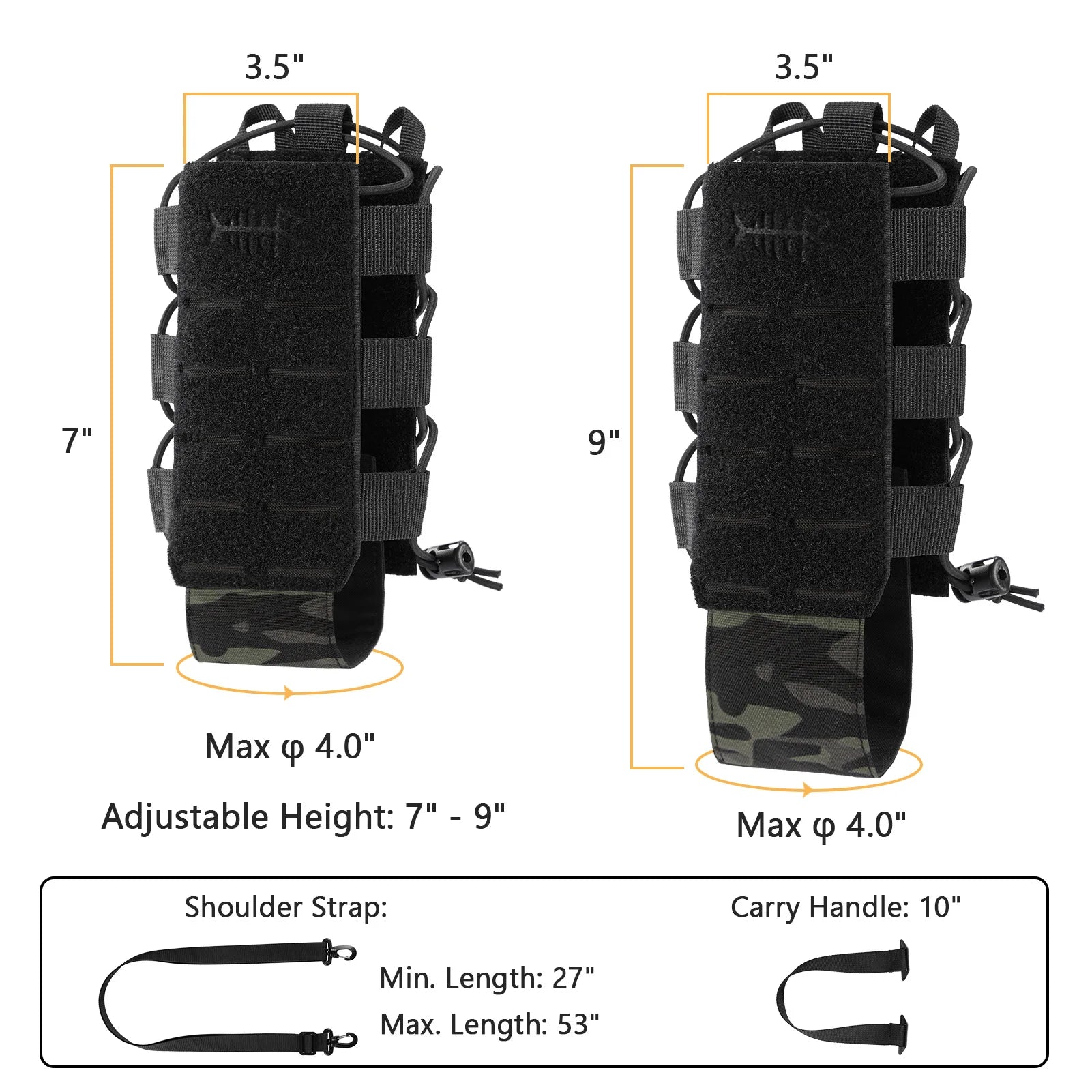BASSDASH Water Bottle Holder Pouch ShopHub