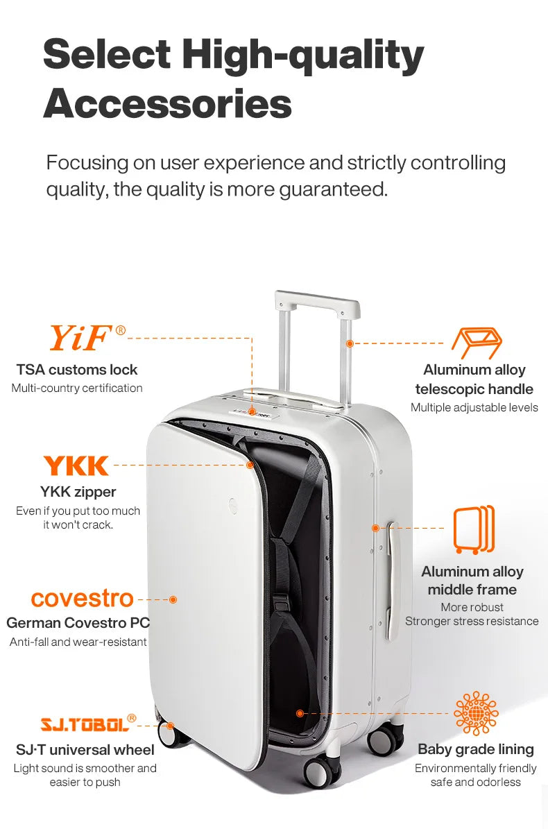 Mixi Premium Polycarbonate Rolling Suitcase