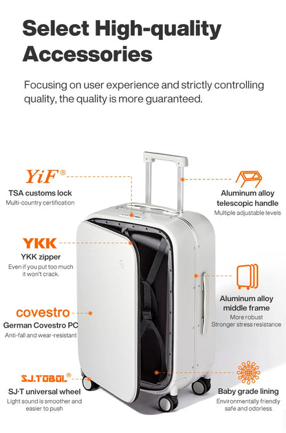 Mixi Premium Polycarbonate Rolling Suitcase