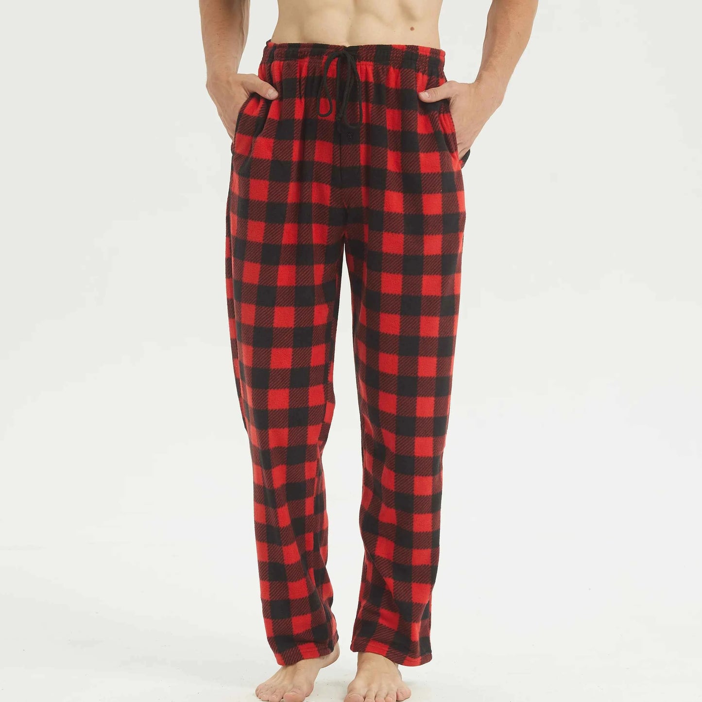 Comfortable Men's Fleece Pajama Pants - Soft, Warm, and Stylish Lounge Wear