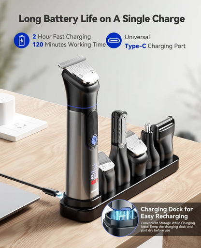 Kensen S38 Electric Hair Trimmer for Men 6 in 1 Body Hair Shaver