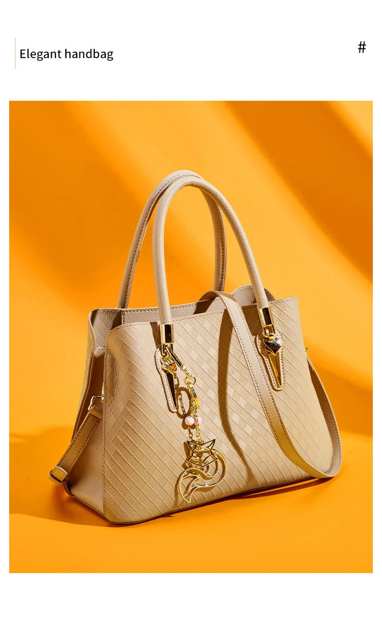 FOXER Luxury Genuine Leather Women's Shoulder Bag