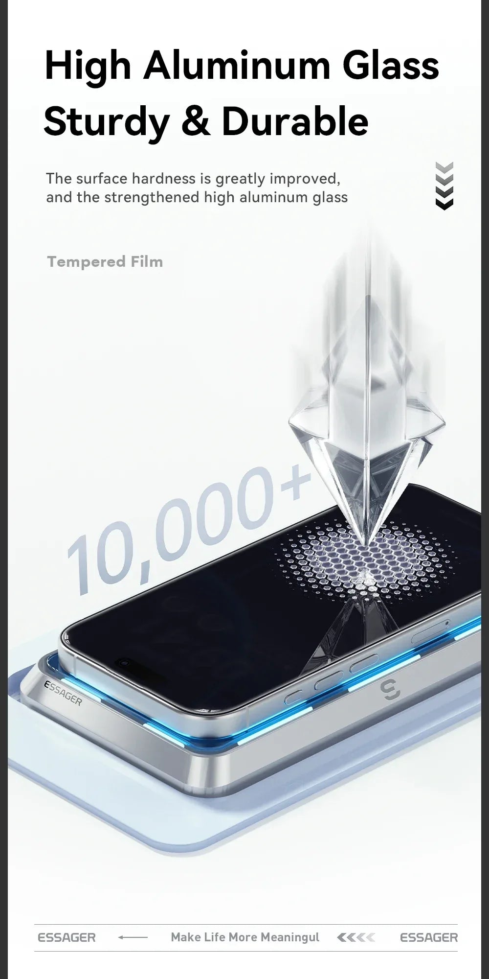 Essager 2Pcs Anti-Peeping Glass for iPhone 16, 15, 14, and 13 Pro Max Plus - ShopHub