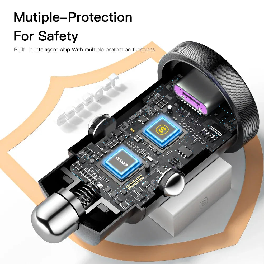 Essager 30W USB Car Charger - ShopHub