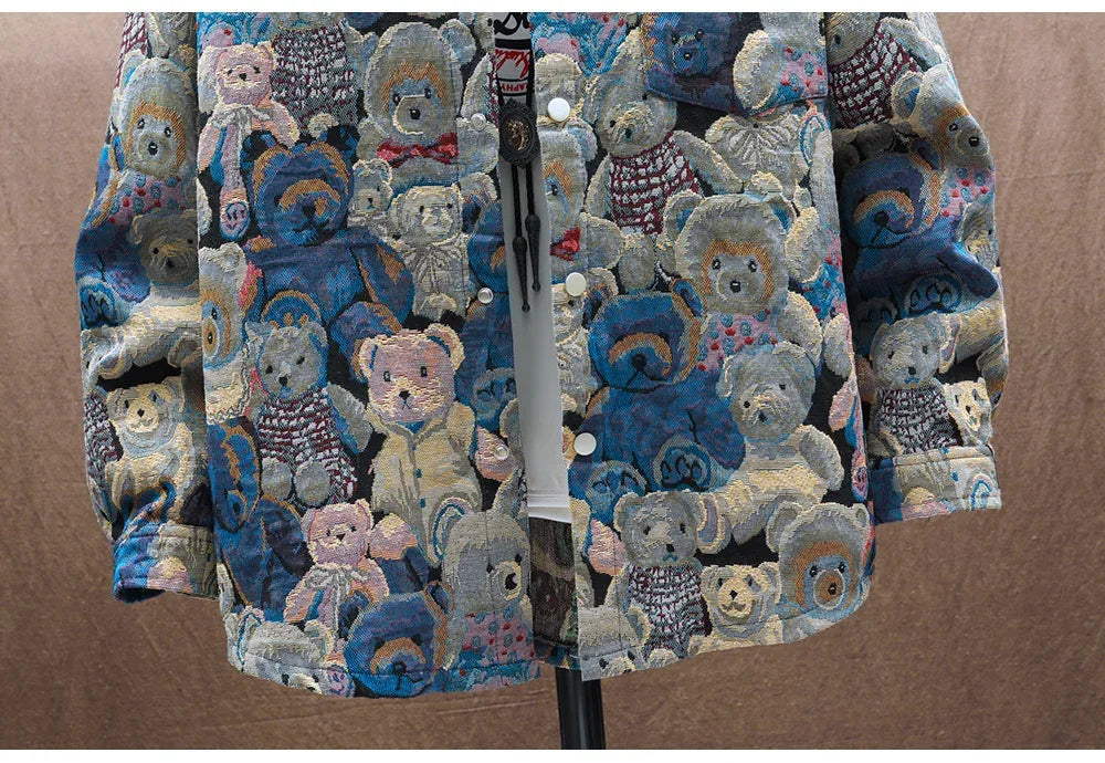Men's Teddy Bear 3/4 Sleeve Jacket - ShopHub