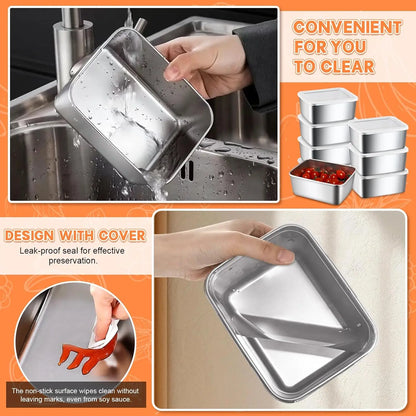Stainless Steel Food Storage Container with Lid