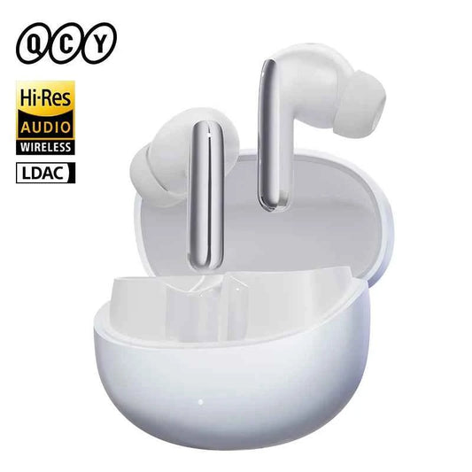 QCY MeloBuds Pro Earphones with 46dB ANC, Hi-Res LDAC, Bluetooth 5.3, 6 Mic Multipoint Connection, In-Ear Detection