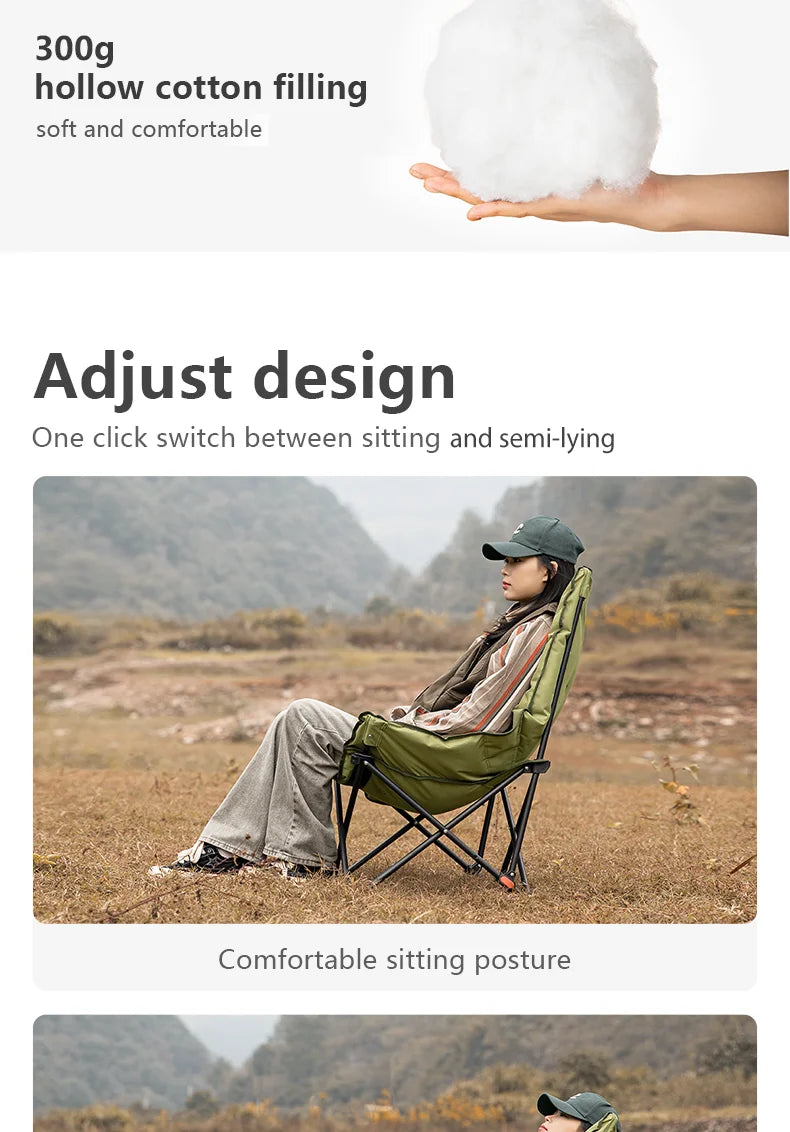 BISINNA Portable Camping Moon Chair