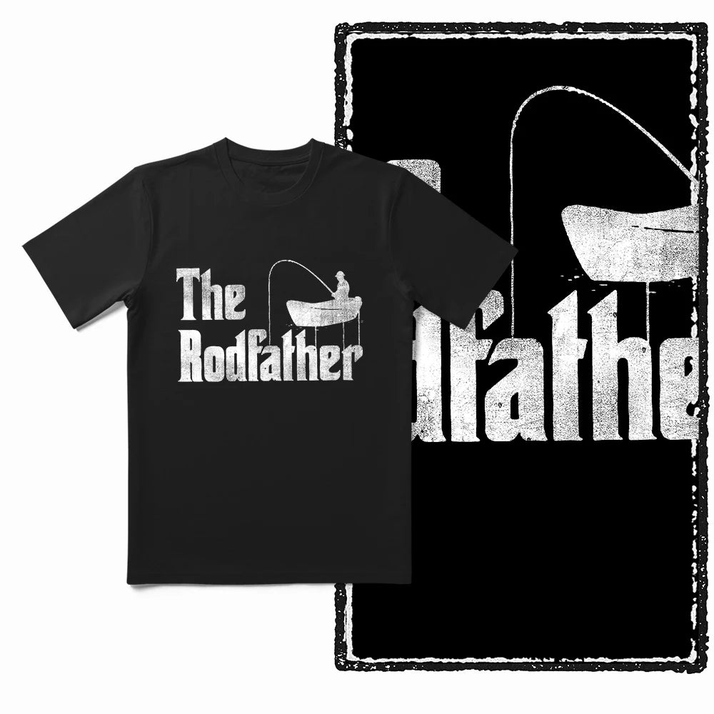 COOLMIND Z1018 Funny Fishing Graphic Cotton Tee