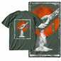G28 Army Green Cotton Cool Dragon Graphic Men T-shirt |  Streetwear Big Size Vintage O-neck men's Tee Tshirt