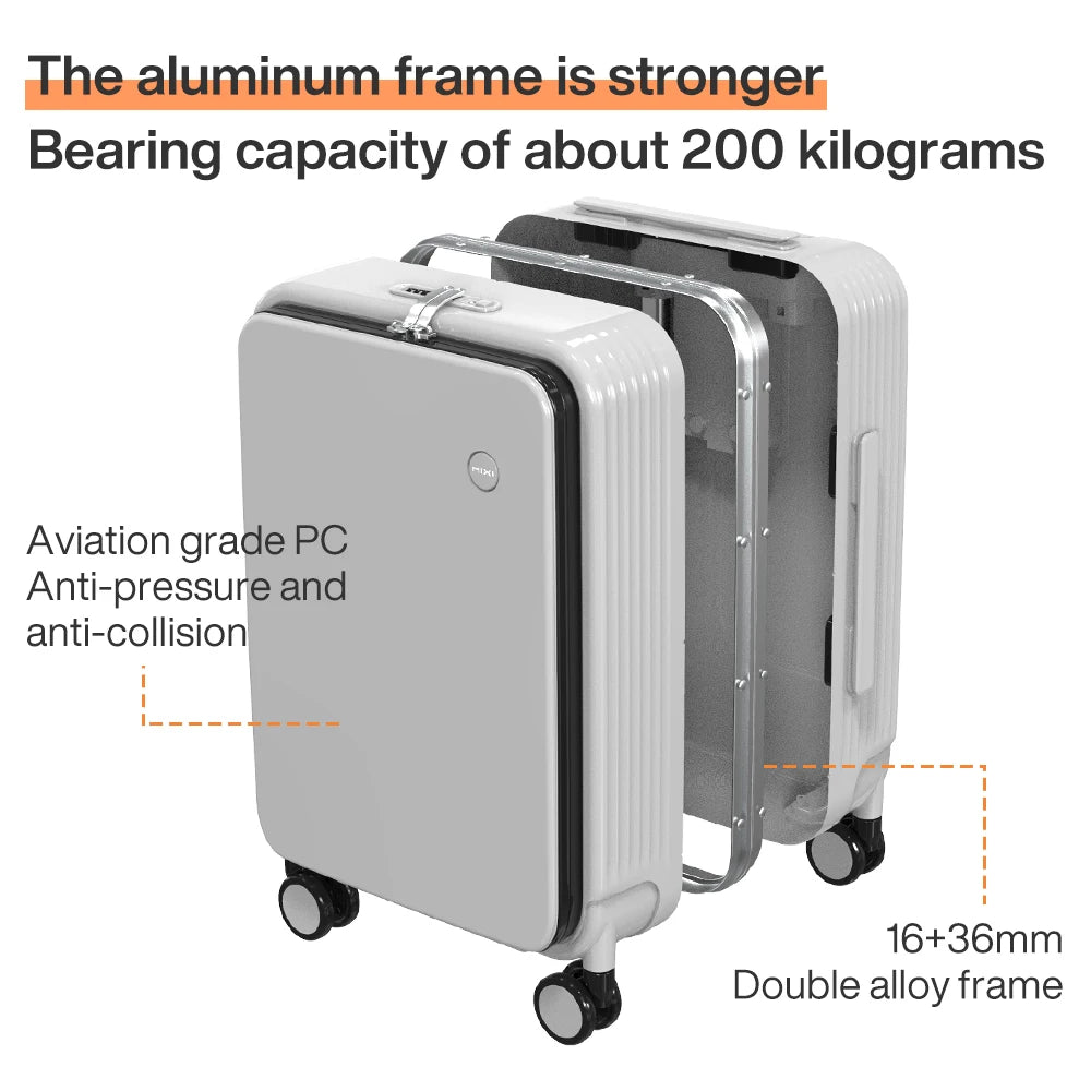 Mixi Aluminum Frame Rolling Luggage