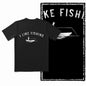 COOLMIND Z1018 Funny Fishing Graphic Cotton Tee