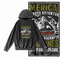 Off-Grid Adventure Graphic Acid-Washed Black Hoodie