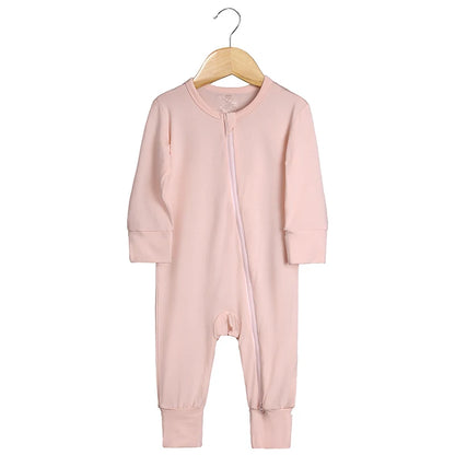 Kids Tales Quiet Days Bamboo-Blend Zip Baby Romper
