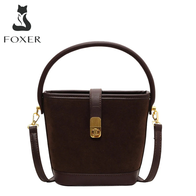 FOXER Crossbody Bucket Bag