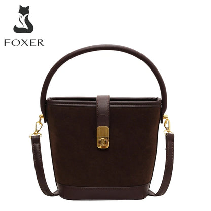FOXER Crossbody Bucket Bag